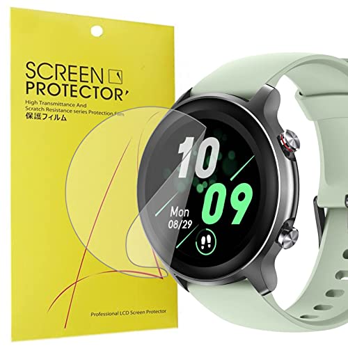 onetuo Schutzfolie Kompatibel für Loddery Smartwatch 1,3 zoll, HD klar Flexible TPU Folie [Blasenfreie] [Kompatibel mit Hülle] [Premium-Qualität]Displayschutzfolie (6 Pack) von onetuo