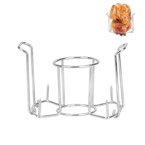 Onlyfire Bierdosen Hähnchenbräter, Hähnchen Ständer aus Edelstahl, Hähnchenhalter für Grills und Ofen, Brathähnchen Ständer, Tragbar Hähnchengrill, Geflügelbräter Onlyfire Bierdosen Hähnchenbräter, Hähnchen Ständer aus Edelstahl, Hähnchenhalter für Grills und Ofen, Brathähnchen Ständer, Tragbar Hähnchengrill, Geflügelbräter von onlyfire