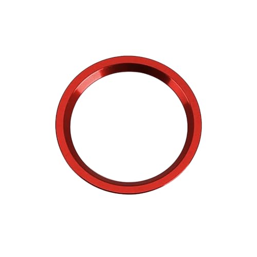 ontto Auto Motor Startknopf Aufkleber Passt für Audi A4 A6 A5 Q5 A7 Q7 Auto Startknopf Abdeckung Zündung Druckknopf Schalter Dekor Aufkleber Auto Interieur Zubehör Ring 1 Stück Rot von ontto