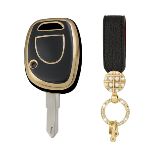 ontto Bling Autoschlüssel Hülle Gehäuse Schlüsselhülle Schlüsselanhänger TPU Schutzhülle Passt für Renault Clio 2 2002-2008 Kangoo 2002-2004 Twingo 2001-2006 Master Symbol Schlüsseletui-C Schwarz ontto Bling Autoschlüssel Hülle Gehäuse Schlüsselhülle Schlüsselanhänger TPU Schutzhülle Passt für Renault Clio 2 2002-2008 Kangoo 2002-2004 Twingo 2001-2006 Master Symbol Schlüsseletui-C Schwarz von ontto
