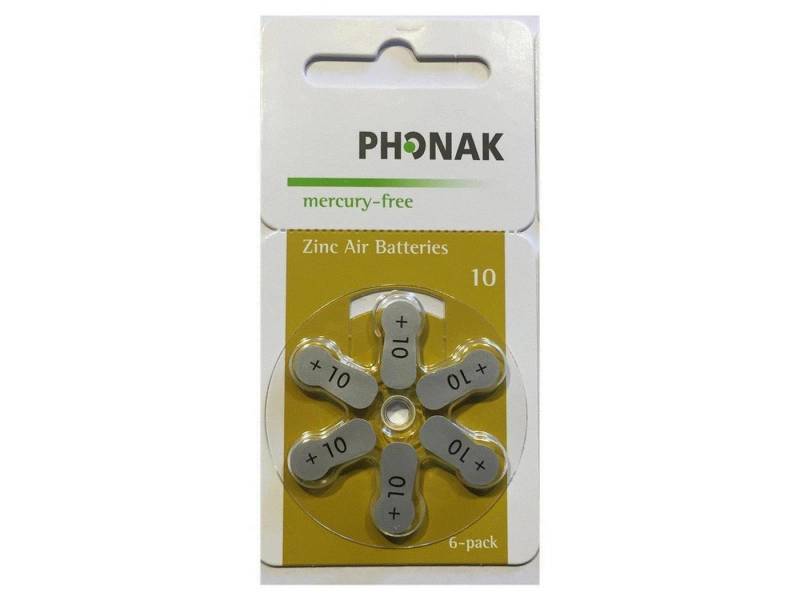 optiker-dietrich.de Phonak Hörgeräte Batterien 10er 1 Blister Knopfzelle von optiker-dietrich.de