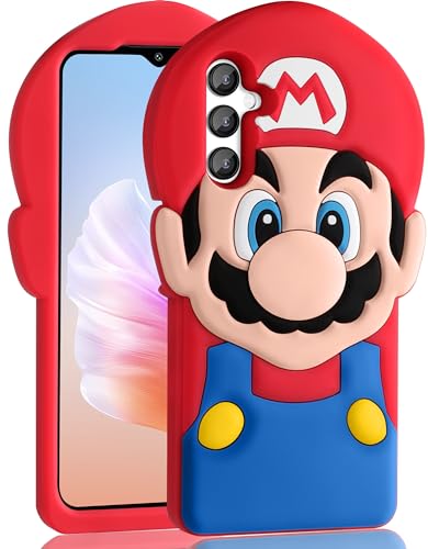 oqpa Schutzhülle für Samsung A14 5G, niedliches Cartoon-3D-Charakter-Design, für Jungen, Mädchen, Frauen, Teenager, Kawaii, einzigartig, lustig, cool, lustig, Silikon, weich, stoßfest, für Samsung A14 oqpa Schutzhülle für Samsung A14 5G, niedliches Cartoon-3D-Charakter-Design, für Jungen, Mädchen, Frauen, Teenager, Kawaii, einzigartig, lustig, cool, lustig, Silikon, weich, stoßfest, für Samsung A14 von oqpa
