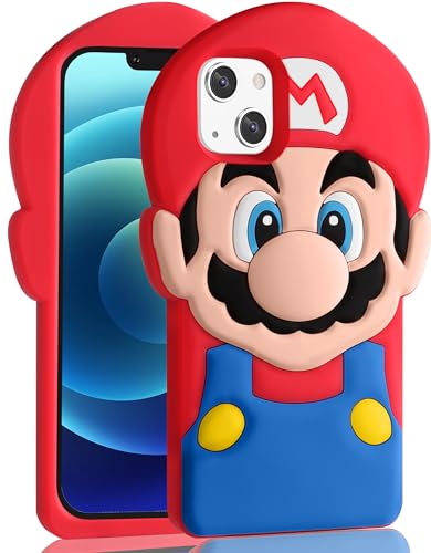 oqpa Schutzhülle für iPhone 13 Mini, süßes Cartoon-3D-Charakter-Design, für Jungen, Mädchen, Frauen, Teenager, Kawaii, einzigartig, lustig, cool, lustig, Silikon, weich, stoßfest, 13,7 cm (5,4 Zoll), oqpa Schutzhülle für iPhone 13 Mini, süßes Cartoon-3D-Charakter-Design, für Jungen, Mädchen, Frauen, Teenager, Kawaii, einzigartig, lustig, cool, lustig, Silikon, weich, stoßfest, 13,7 cm (5,4 Zoll), von oqpa