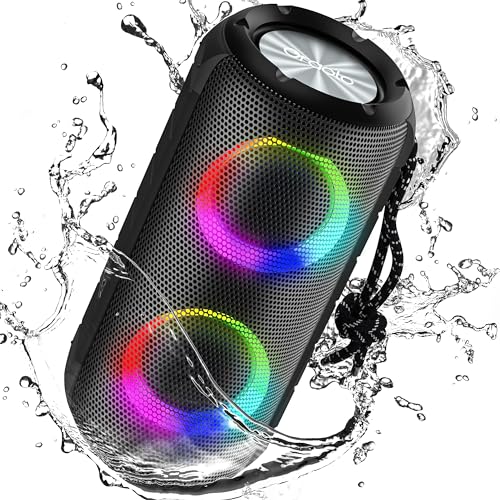 oraolo Wireless Bluetooth Lautsprecher mit Licht, Portable 24W Stereo Sound, 24-Stunden Spielzeit, AUX-in, IPX6 Wasserdicht für Outdoor-Camping und Party oraolo Wireless Bluetooth Lautsprecher mit Licht, Portable 24W Stereo Sound, 24-Stunden Spielzeit, AUX-in, IPX6 Wasserdicht für Outdoor-Camping und Party von oraolo