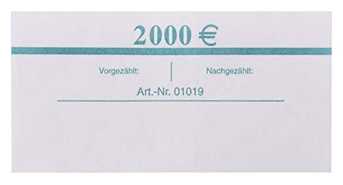 EURO Banderolen 10 Stück für je 20 Banknoten ALLE SORTEN EUR Geldscheinbanderole Geldbündel (10 Stück Grün 20x 100€ 1. Serie) von orgaexpert