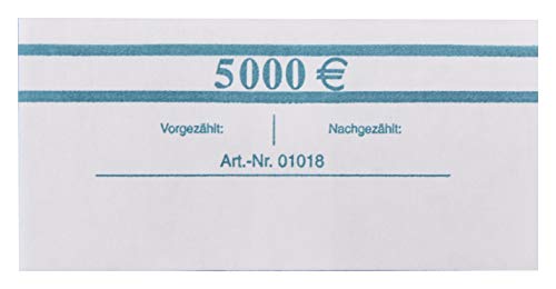 EURO Banderolen 100 EUR Grün 50x 100€ 1.Serie (10-50 - 100 Stück) Geldscheinbanderole für je 50 Banknoten Geldbündel (10) von orgaexpert