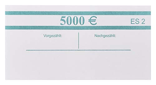 EURO Banderolen 100 EUR Grün 50x 100€ 2.Serie (10-50 - 100 Stück) Geldscheinbanderole für je 50 Banknoten Geldbündel (10) von orgaexpert