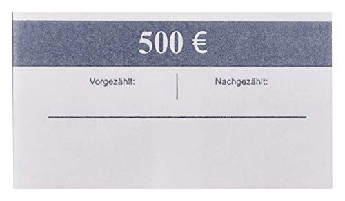 EURO Banderolen 5 EUR Grau 100x 5€ (10-50-100 Stück) Geldscheinbanderole für je 100 Banknoten Geldbündel (10Stück) von orgaexpert