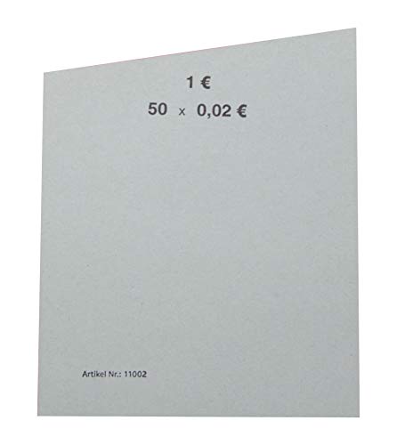 EURO Münzen Handrollpapier von 2 EUR bis 1 Cent frei wählbar EUR Münzrollpapier Kleingeldrolle (10 Stück - 2 Cent) von orgaexpert