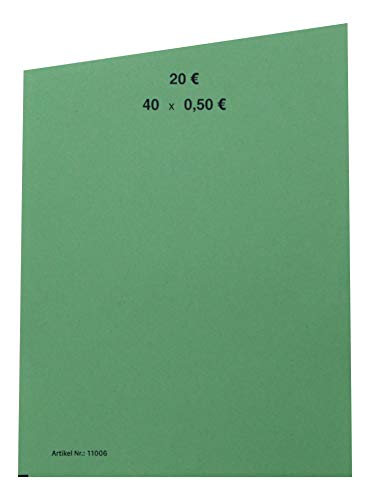 EURO Münzen Handrollpapier von 2 EUR bis 1 Cent frei wählbar EUR Münzrollpapier Kleingeldrolle (10 Stück - 50 Cent) von orgaexpert