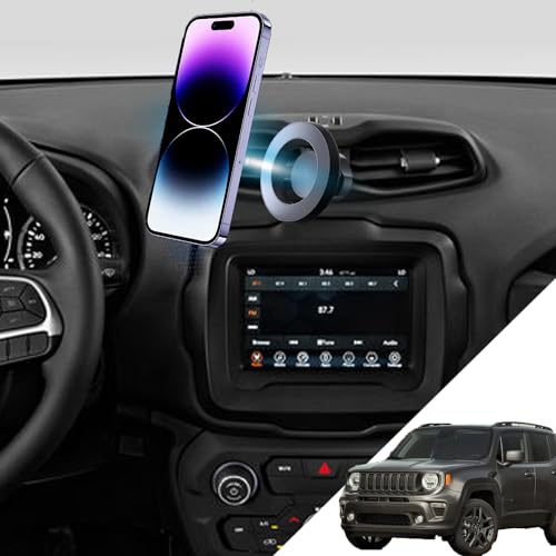 oricarmes Jeep Renegade Handyhalterung: Magnetische Halterung für iPhone 12/13/14/15, Jeep Renegade 2015-heute, Schwarz von oricarmes