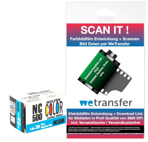original WOLFEN (ORWO) NC500 Color Kleinbildfilm 400 ASA 36 Bilder mit Scann Entwicklung Daten per WE Transfer - Worldwide Shipping von originalWOLFEN