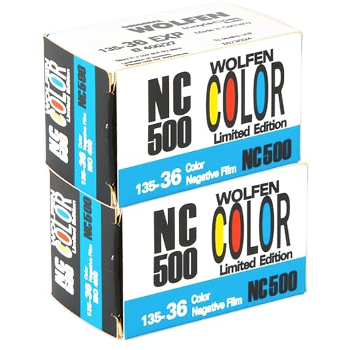 original WOLFEN (ORWO) NC500 Color Kleinbildfilm 400 ASA Doppelpack 2 x 36 Aufnahmen Made in Germany von originalWOLFEN