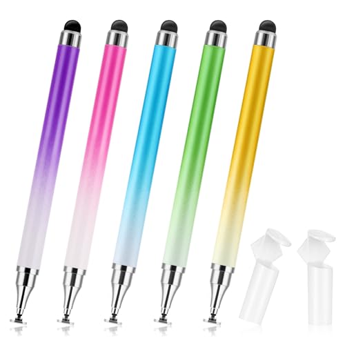 Oruola 5 Pack Stift für Tablet,2 in 1 Tablet Stift für Alle Tablets,Farbverlauf hohe Empfindlichkeit Touchscreen Stift mit Stand Kappe für Smartphones,Tablets,Android,Pad,Phone,Samsung Oruola 5 Pack Stift für Tablet,2 in 1 Tablet Stift für Alle Tablets,Farbverlauf hohe Empfindlichkeit Touchscreen Stift mit Stand Kappe für Smartphones,Tablets,Android,Pad,Phone,Samsung von oruola