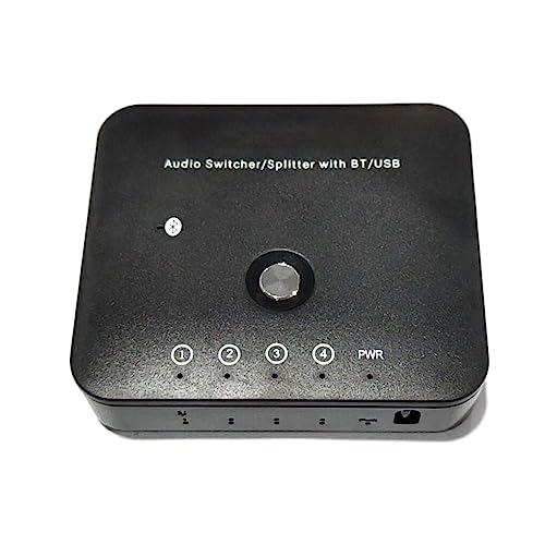 osiuujkw 3 in 1 Stereo Sound Audio Umschalter Smartphone Tablet Home Fernbedienung Bluetooth kompatible Empfänger Umschaltbox von osiuujkw