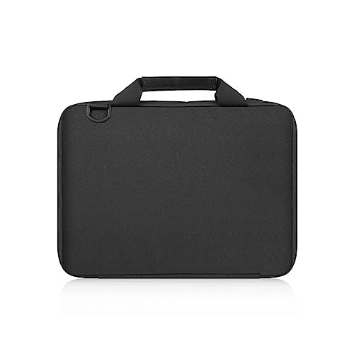 osiuujkw Laptop Tasche, elektronischer Organizer, Trolley Gurt, universelle wasserdichte Telefon Notebook Tragetasche mit Griff für die Reise, Schwarz, 14 15 Zoll von osiuujkw