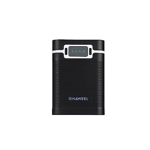 osiuujkw Powerbank Box, LCD, 4 Batterien, Batteriefach, wiederaufladbar, tragbar, multifunktional, mit USB, Camping, Reisen, Schwarz osiuujkw Powerbank Box, LCD, 4 Batterien, Batteriefach, wiederaufladbar, tragbar, multifunktional, mit USB, Camping, Reisen, Schwarz von osiuujkw