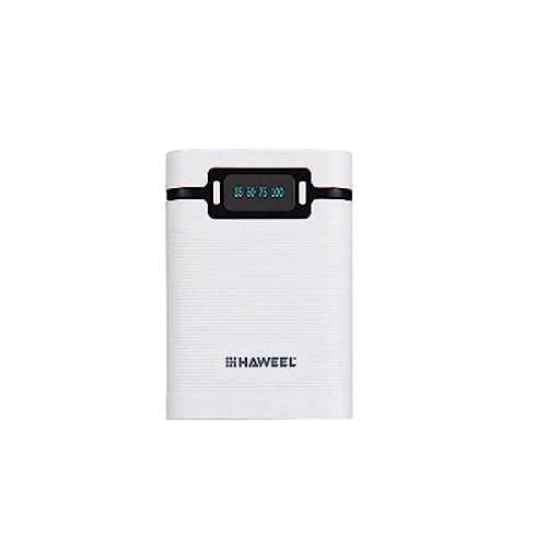 osiuujkw Powerbank Box, LCD, 4 Batterien, Batteriefach, wiederaufladbar, tragbar, multifunktional, mit USB, Camping, Reisen, Weiss osiuujkw Powerbank Box, LCD, 4 Batterien, Batteriefach, wiederaufladbar, tragbar, multifunktional, mit USB, Camping, Reisen, Weiss von osiuujkw