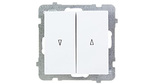 Ospel ŁP-7G/m/00 Elektroschalter, Weiß, IP20, 250 V, 10 A, 71 mm, 40 mm von OSPEL