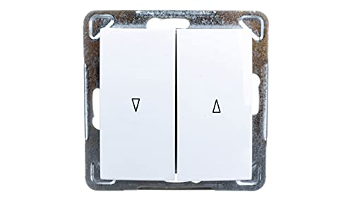 Ospel ŁP-7Y/m/00 Elektroschalter, Weiß, IP20, 250 V, 10 A, 71 mm, 40 mm von OSPEL