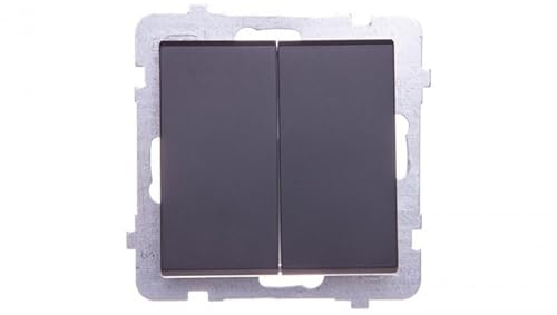 Ospel ŁP-17R/m/33 Elektroschalter, Schwarz, IP20, 250 V, 10 A, 71 mm, 42 mm von OSPEL