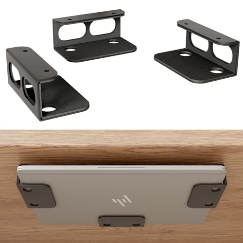 otuiaim Untertischhalterung/Wandhalterung - 2mm Verstärkter Kohlenstoffstahl - Multifunktionale Halterung Halter für Laptop/Tablet/Tastatur/Router, für Geräte < 3,6cm Dicke otuiaim Untertischhalterung/Wandhalterung - 2mm Verstärkter Kohlenstoffstahl - Multifunktionale Halterung Halter für Laptop/Tablet/Tastatur/Router, für Geräte < 3,6cm Dicke von otuiaim