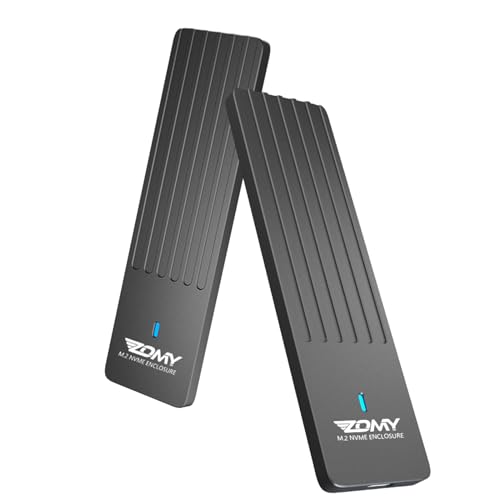 M.2 NVME SSD-Gehäuse mit USB 3.1 für M.2 SSD Disk Box USB 3.1 10 Gbit/s Gehäuse für 2230 2242 2260 2280 10 Gbit/s Übertragungsrate von oueyfer