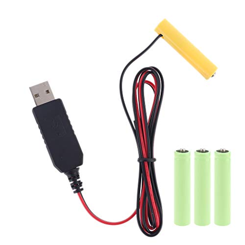 oueyfer LR03 AAA USB Stromversorgungskabel Ersetzen 1 Bis 4 Stück AAA 1 5 V Für Elektrische Spielzeug Taschenlampen Uhrenbatterien von oueyfer