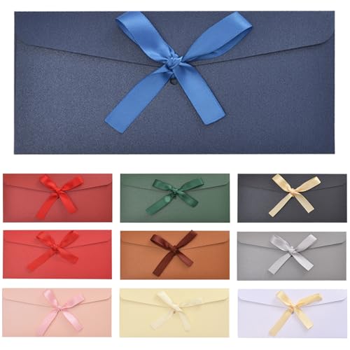 oupados 10 Stücke Farbige Kuverts Geschenkkarten Briefumschläge Umschläge Mit Bändern für Party-Geschenkkarten Thanksgiving Weihnachten Geburtstags-Hochzeitseinladungen Einladungsgrußkarten 22×11cm oupados 10 Stücke Farbige Kuverts Geschenkkarten Briefumschläge Umschläge Mit Bändern für Party-Geschenkkarten Thanksgiving Weihnachten Geburtstags-Hochzeitseinladungen Einladungsgrußkarten 22×11cm von oupados