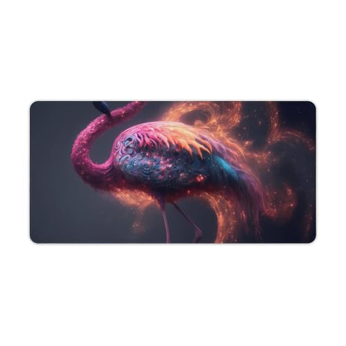 Animal Flamingo Mauspad, erweiterte Schreibtischunterlage, genähte Kanten, rutschfeste Gummiunterseite, Gaming-Mauspad für Büro und Zuhause, 30 x 60 cm Animal Flamingo Mauspad, erweiterte Schreibtischunterlage, genähte Kanten, rutschfeste Gummiunterseite, Gaming-Mauspad für Büro und Zuhause, 30 x 60 cm von ouynngjing