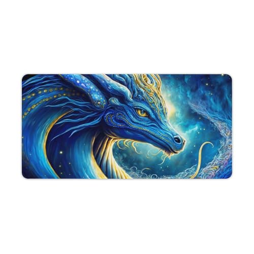 Cosmic Space Dragon -Mauspad, erweiterte Länge, Schreibtischunterlage, Saumkante, rutschfeste Gummiunterseite, Tastaturpad, Gaming-Mauspad 30 x 60 cm Cosmic Space Dragon -Mauspad, erweiterte Länge, Schreibtischunterlage, Saumkante, rutschfeste Gummiunterseite, Tastaturpad, Gaming-Mauspad 30 x 60 cm von ouynngjing