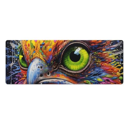 Gaming-Mauspad, groß, 30 x 80 cm, waschbar, Laptop-Schreibtischunterlage, Tastaturmatte, rutschfeste Gummiunterseite, Schreibtischunterlage für MacBook, PC, Laptop, Büro, Art Bird Eagle Gaming-Mauspad, groß, 30 x 80 cm, waschbar, Laptop-Schreibtischunterlage, Tastaturmatte, rutschfeste Gummiunterseite, Schreibtischunterlage für MacBook, PC, Laptop, Büro, Art Bird Eagle von ouynngjing