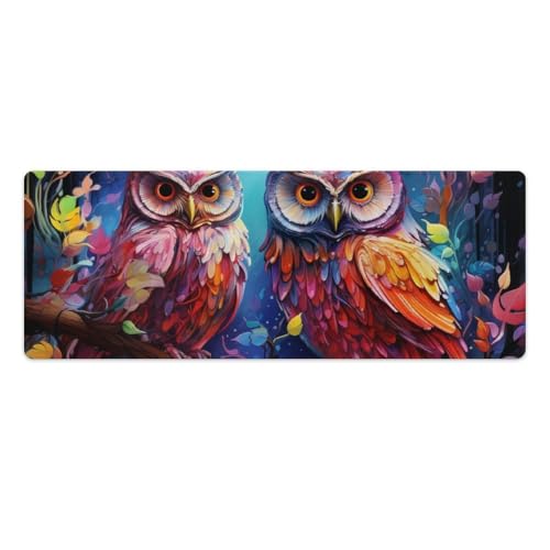 Gaming-Mauspad, groß, 30 x 80 cm, waschbar, Laptop-Schreibtischunterlage, Tastaturmatte, rutschfeste Gummiunterseite, Schreibtischunterlage für MacBook, PC, Laptop, Büro, Fantasy Art Owl Gaming-Mauspad, groß, 30 x 80 cm, waschbar, Laptop-Schreibtischunterlage, Tastaturmatte, rutschfeste Gummiunterseite, Schreibtischunterlage für MacBook, PC, Laptop, Büro, Fantasy Art Owl von ouynngjing