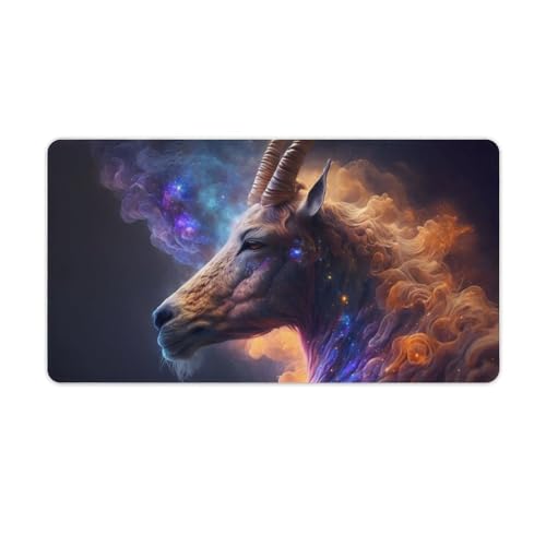 Weiches Gaming-Mauspad Animal Goat für mehr Geschwindigkeit und Kontrolle (rutschfestes Gummi, strukturiertes Mikrogewebe) 40 x 75 cm von ouynngjing