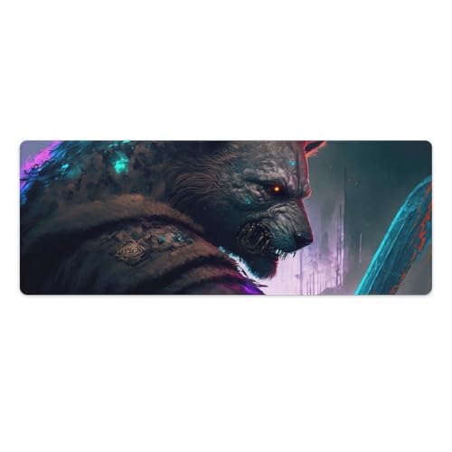 ouynngjing Bear Warrior Gaming-Mauspad für Desktop und Büro, große Größe, 30 x 80 cm, bequemes Mauspad mit glatter Oberfläche und angenehmem Stoff zur Verbesserung von Genauigkeit und Geschwindigkeit ouynngjing Bear Warrior Gaming-Mauspad für Desktop und Büro, große Größe, 30 x 80 cm, bequemes Mauspad mit glatter Oberfläche und angenehmem Stoff zur Verbesserung von Genauigkeit und Geschwindigkeit von ouynngjing