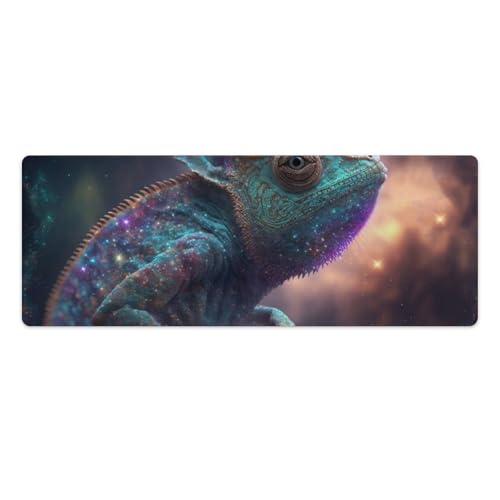 ouynngjing Chameleon Großes Gaming-Mauspad, erweiterte Größe, 30 x 80 cm, Schreibtischunterlage, ausfranssicher, genähte Kanten, rutschfeste Gummiunterseite, verbessert Präzision und Geschwindigkeit ouynngjing Chameleon Großes Gaming-Mauspad, erweiterte Größe, 30 x 80 cm, Schreibtischunterlage, ausfranssicher, genähte Kanten, rutschfeste Gummiunterseite, verbessert Präzision und Geschwindigkeit von ouynngjing