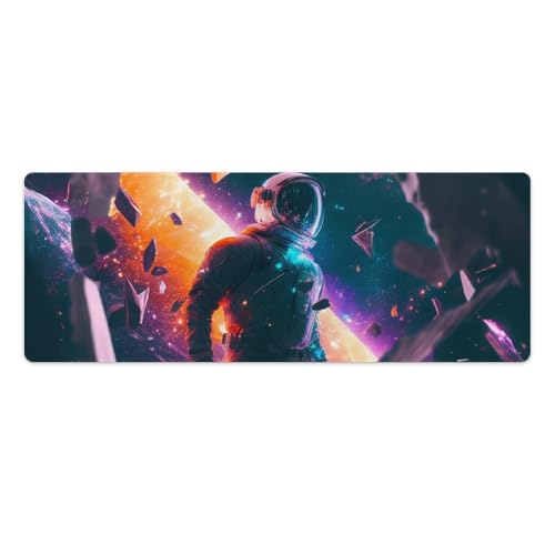 ouynngjing Extra großes Mauspad, Astronauten-Gaming-Mauspad, extra langes Tischpad, Büro-Schreibtischpad, 30 x 80 cm ouynngjing Extra großes Mauspad, Astronauten-Gaming-Mauspad, extra langes Tischpad, Büro-Schreibtischpad, 30 x 80 cm von ouynngjing