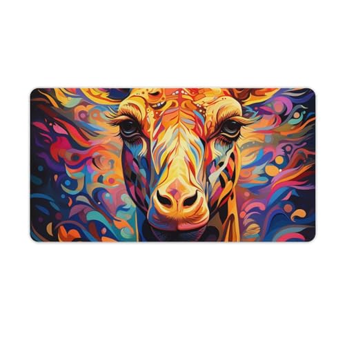 ouynngjing Extra großes Mauspad, psychedelische Giraffe, Gaming-Mauspad, extra langes Tischpad, Büro-Schreibtischpad, 40 x 75 cm ouynngjing Extra großes Mauspad, psychedelische Giraffe, Gaming-Mauspad, extra langes Tischpad, Büro-Schreibtischpad, 40 x 75 cm von ouynngjing
