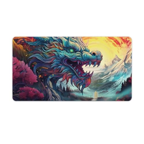 ouynngjing Extra großes Mauspad mit fliegenden Drachen, Gaming-Tastaturpad, rutschfeste und wasserdichte Gummibasis, komplettes Schreibtisch-Mauspad, 3D-Muster, 40 x 75 cm ouynngjing Extra großes Mauspad mit fliegenden Drachen, Gaming-Tastaturpad, rutschfeste und wasserdichte Gummibasis, komplettes Schreibtisch-Mauspad, 3D-Muster, 40 x 75 cm von ouynngjing