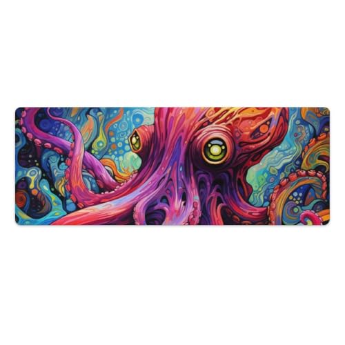 ouynngjing Galaxy Octopus Großes Mauspad für Gaming, 30 x 80 cm, Tastatur-Schreibtischunterlage mit 3 mm Rutschfester Unterseite für Gaming, Büroarbeit ouynngjing Galaxy Octopus Großes Mauspad für Gaming, 30 x 80 cm, Tastatur-Schreibtischunterlage mit 3 mm Rutschfester Unterseite für Gaming, Büroarbeit von ouynngjing