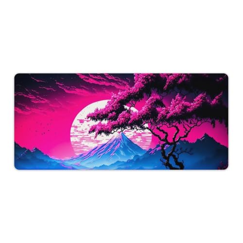 ouynngjing Gaming-Mauspad, Kirschblüte, Japan, Ultra-Schreibtischunterlage, Nahtkante, rutschfeste Gummiunterseite, Mauspad, 40 x 90 cm ouynngjing Gaming-Mauspad, Kirschblüte, Japan, Ultra-Schreibtischunterlage, Nahtkante, rutschfeste Gummiunterseite, Mauspad, 40 x 90 cm von ouynngjing