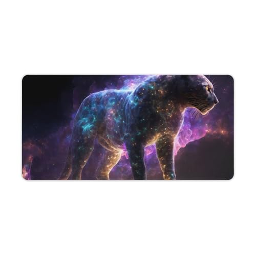 ouynngjing Gaming-Mauspad mit Tier-Panther, personalisierbar, erweitertes Mauspad, Schreibtischunterlage, groß, 30 x 60 cm von ouynngjing