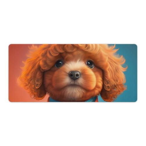 ouynngjing Mauspad mit Hundegesicht und Cackapoo-Motiv, erweiterte Schreibtischunterlage, genähte Kanten, rutschfeste Gummiunterseite, Gaming-Mauspad für Büro und Zuhause, 40 x 90 cm ouynngjing Mauspad mit Hundegesicht und Cackapoo-Motiv, erweiterte Schreibtischunterlage, genähte Kanten, rutschfeste Gummiunterseite, Gaming-Mauspad für Büro und Zuhause, 40 x 90 cm von ouynngjing