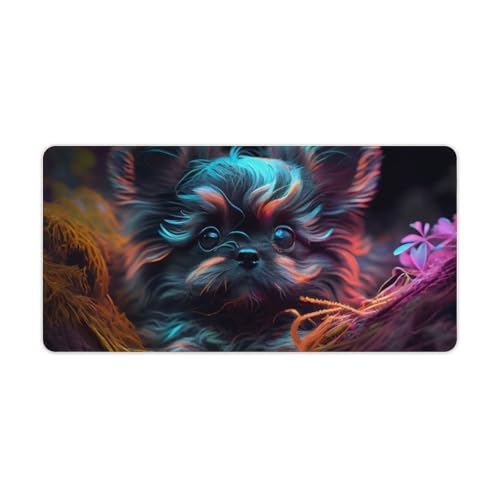 ouynngjing Mauspad mit Pudel-Motiv, verlängerte Länge, Schreibtischunterlage, Saumkante, rutschfeste Gummiunterseite, Tastaturpad, Gaming-Mauspad, 30 x 60 cm ouynngjing Mauspad mit Pudel-Motiv, verlängerte Länge, Schreibtischunterlage, Saumkante, rutschfeste Gummiunterseite, Tastaturpad, Gaming-Mauspad, 30 x 60 cm von ouynngjing