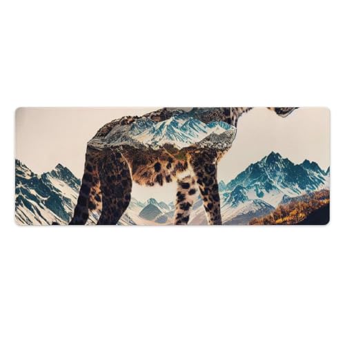 ouynngjing Mauspad mit Wolkenleoparden-Motiv, Hochgeschwindigkeits-Gaming, extra großes Mauspad, Schreibtischunterlage, große Größe, verbessert Präzision und Geschwindigkeit, 30 x 80 cm ouynngjing Mauspad mit Wolkenleoparden-Motiv, Hochgeschwindigkeits-Gaming, extra großes Mauspad, Schreibtischunterlage, große Größe, verbessert Präzision und Geschwindigkeit, 30 x 80 cm von ouynngjing