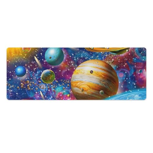 ouynngjing Mauspad xcm Extra große Schreibtischunterlage mit genähten Kanten und Rutschfester Gummiunterseite für Gaming im Büro und zu Hause Beautiful Planet ouynngjing Mauspad xcm Extra große Schreibtischunterlage mit genähten Kanten und Rutschfester Gummiunterseite für Gaming im Büro und zu Hause Beautiful Planet von ouynngjing