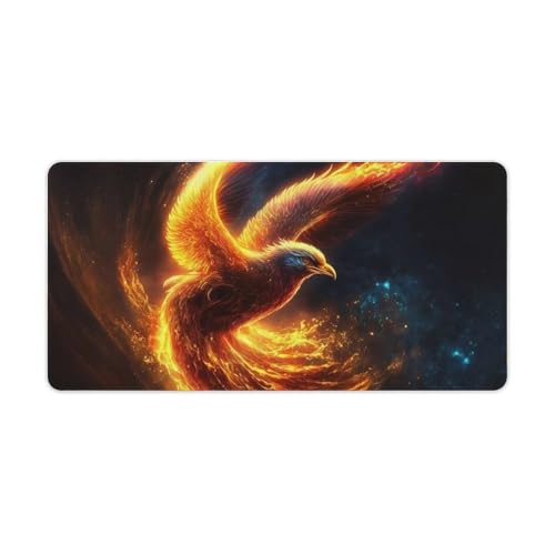 ouynngjing Phoenix Gaming-Mauspad für Desktop und Büro, große Größe, 30 x 60 cm, bequemes Mauspad mit glatter Oberfläche und angenehmem Stoff zur Verbesserung von Genauigkeit und Geschwindigkeit ouynngjing Phoenix Gaming-Mauspad für Desktop und Büro, große Größe, 30 x 60 cm, bequemes Mauspad mit glatter Oberfläche und angenehmem Stoff zur Verbesserung von Genauigkeit und Geschwindigkeit von ouynngjing