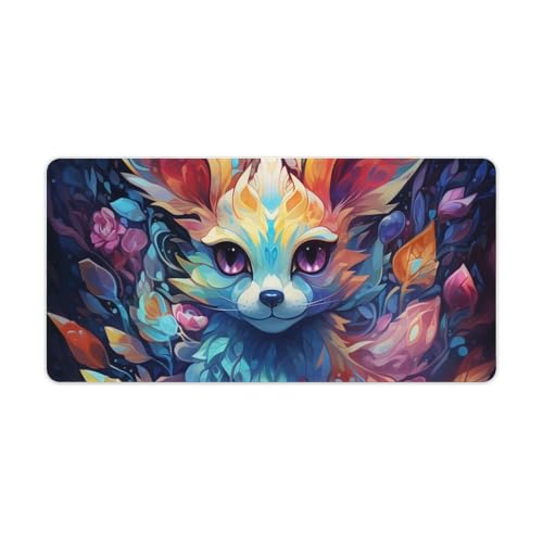 ouynngjing Psychedelic FoxUniversal Gaming Mauspad 30x60cm, Polyester und Gummi, rechteckig, Mauspad ouynngjing Psychedelic FoxUniversal Gaming Mauspad 30x60cm, Polyester und Gummi, rechteckig, Mauspad von ouynngjing