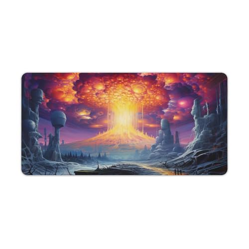 ouynngjing Psychedelisches Mauspad mit radioaktiver Energie, 30 x 60 cm, erweiterte Version der Wasserdichten Gaming-Schreibtischmatte mit Gummibasis, Laptop-Schreibtischmatte für Büro und Zuhause ouynngjing Psychedelisches Mauspad mit radioaktiver Energie, 30 x 60 cm, erweiterte Version der Wasserdichten Gaming-Schreibtischmatte mit Gummibasis, Laptop-Schreibtischmatte für Büro und Zuhause von ouynngjing