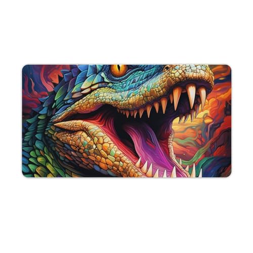 ouynngjing Psychedelisches Nilkrokodil-Mauspad, 40 x 75 cm, erweiterte Version der Wasserdichten Gaming-Schreibtischunterlage mit Gummibasis, Laptop-Schreibtischunterlage für Büro und Zuhause ouynngjing Psychedelisches Nilkrokodil-Mauspad, 40 x 75 cm, erweiterte Version der Wasserdichten Gaming-Schreibtischunterlage mit Gummibasis, Laptop-Schreibtischunterlage für Büro und Zuhause von ouynngjing